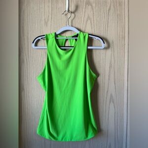 Halogen Green Fitted Sleeveless Tank Top